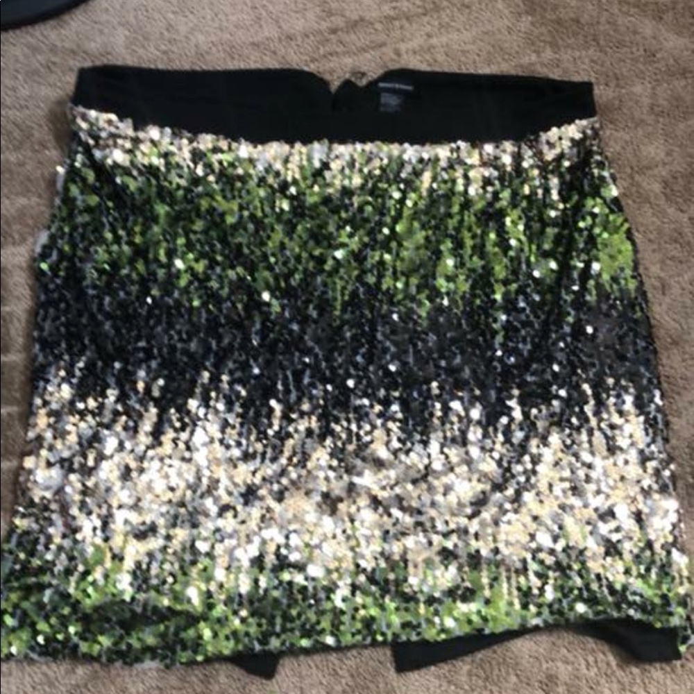 Plus size sequin skirt